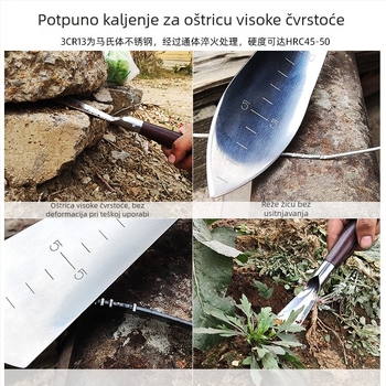 Mala kućna lopata za vrt – alat za sadnju i kopanje povrća i češnjaka, od nehrđajućeg čelika