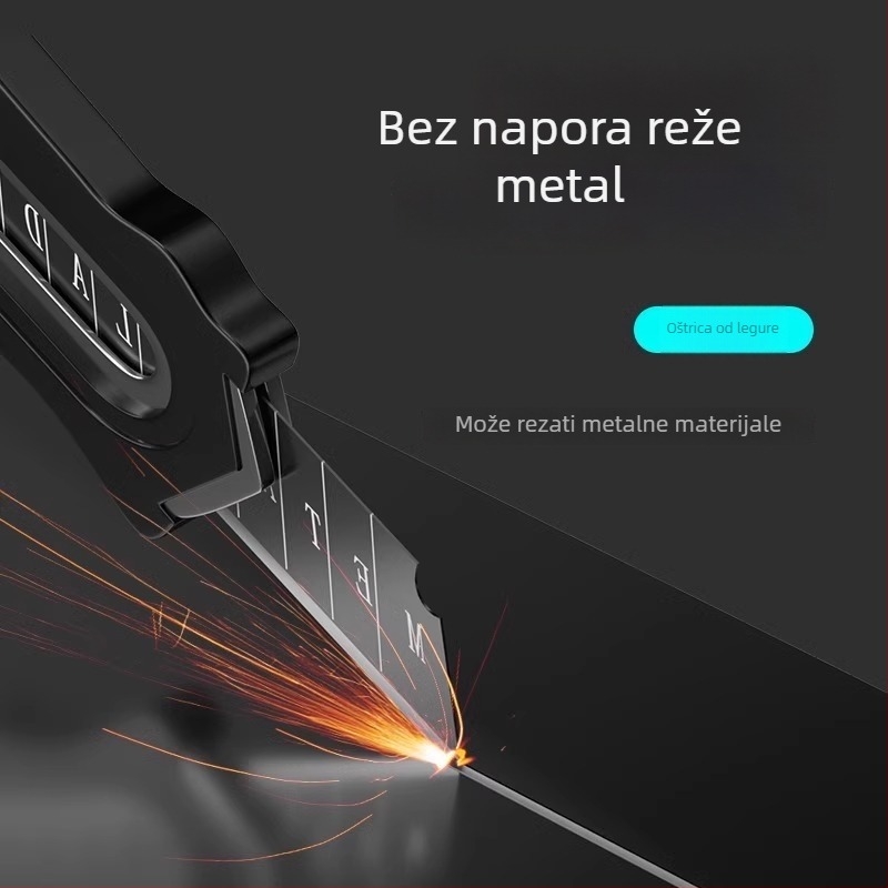 Teški nož za tapete od nehrđajućeg čelika s wolframovom oštricom i držačem