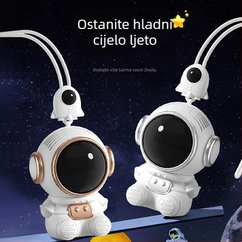 Maokai ventilator za vrat bez lopatica, mini USB punjiva, prenosni s narukvicom, svemirski dizajn, odličan dar studentima i djeci