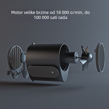 USB punjivi ventilator u pasu za vanjske sportove, prijenosni, snažan protok zraka, može se nositi oko struka ili vrata