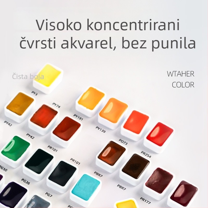 36 boja akvarelnih lakova za nokte, perlat sjaj i gradientni efekt