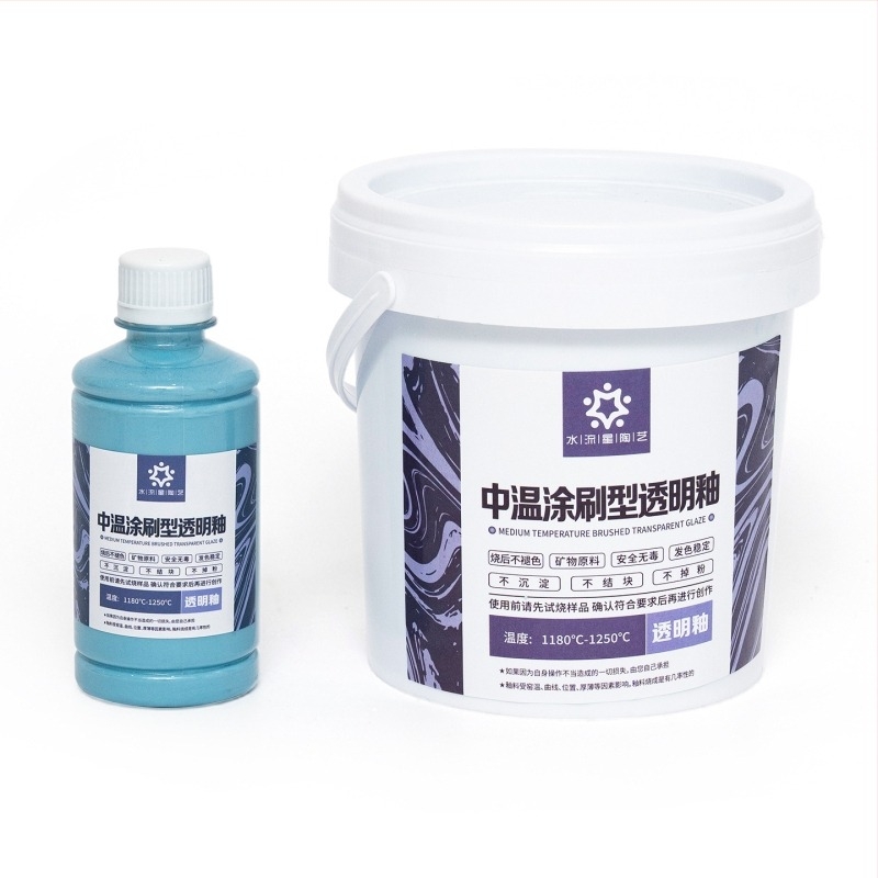 Tianyu keramički pigment za transparentnu glazuru, srednja temperatura, nanošenje četkom, sjajna keramika 1180–1250°C