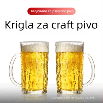 Ogromna pivska krigla s logom, kapacitet 1000 ml