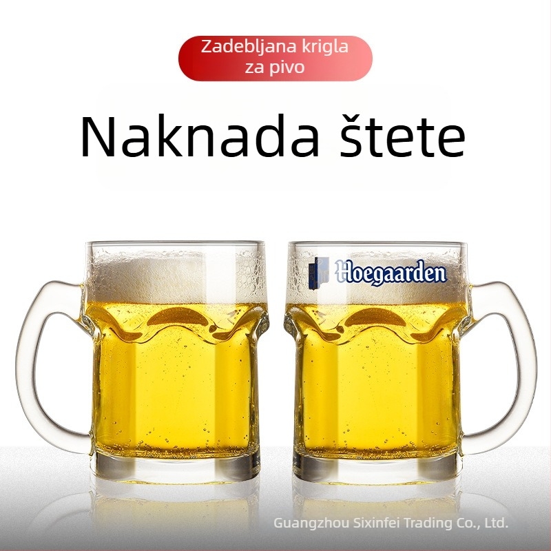 Ogromna pivska krigla s logom, kapacitet 1000 ml