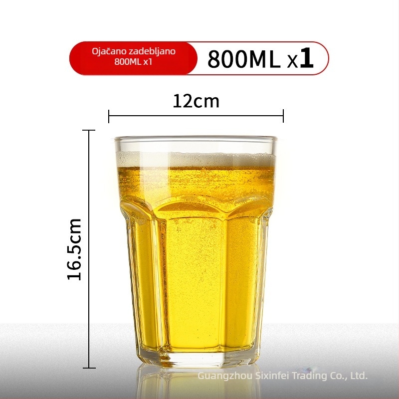 Ogromna pivska krigla s logom, kapacitet 1000 ml