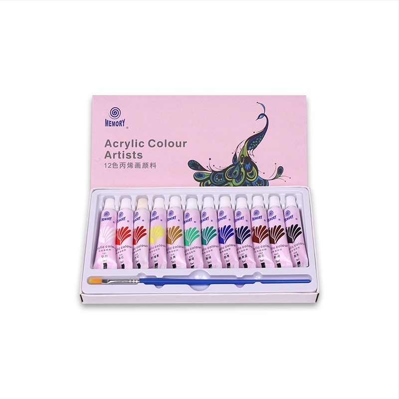 Rasprodaja: Set akrilnih boja 12 boja, tubice 12 ml