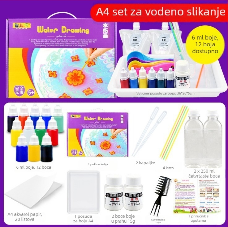 Gouache set za djecu – početnički umjetnički komplet