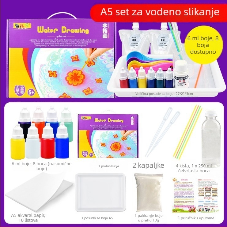 Gouache set za djecu – početnički umjetnički komplet