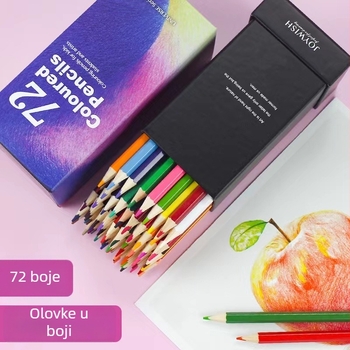 Set od 72 uljnih bojica u drvenoj kutiji za poklon