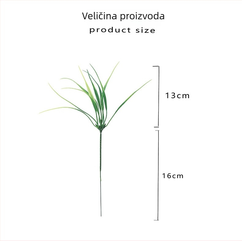 Umjetna vodena trava u plastičnoj posudi, dekorativna biljka za pregrade prostora i restoran