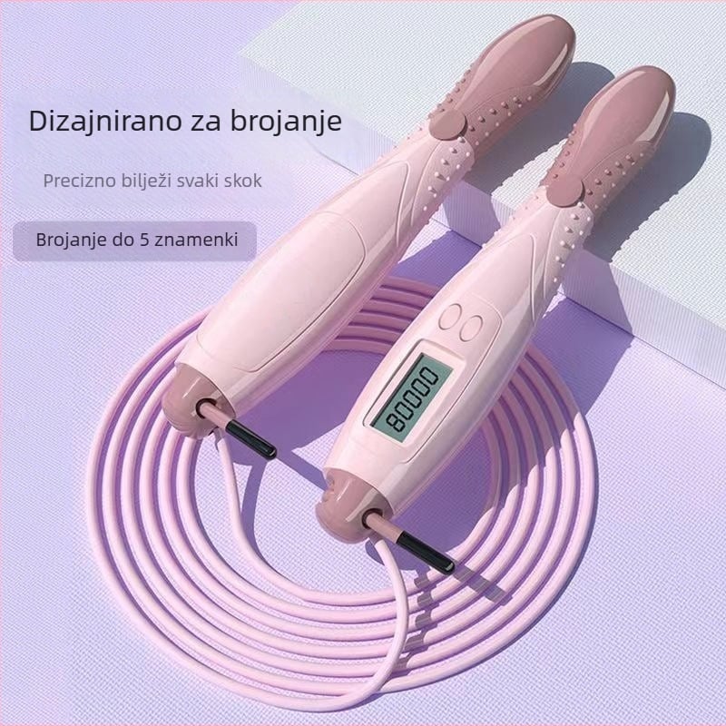 Bežično skakanje užetom za djecu uzrasta 3–5 godina, pametni brojčnik, gravitacijska lopta, vježbanje s težinama, dvostruka namjena