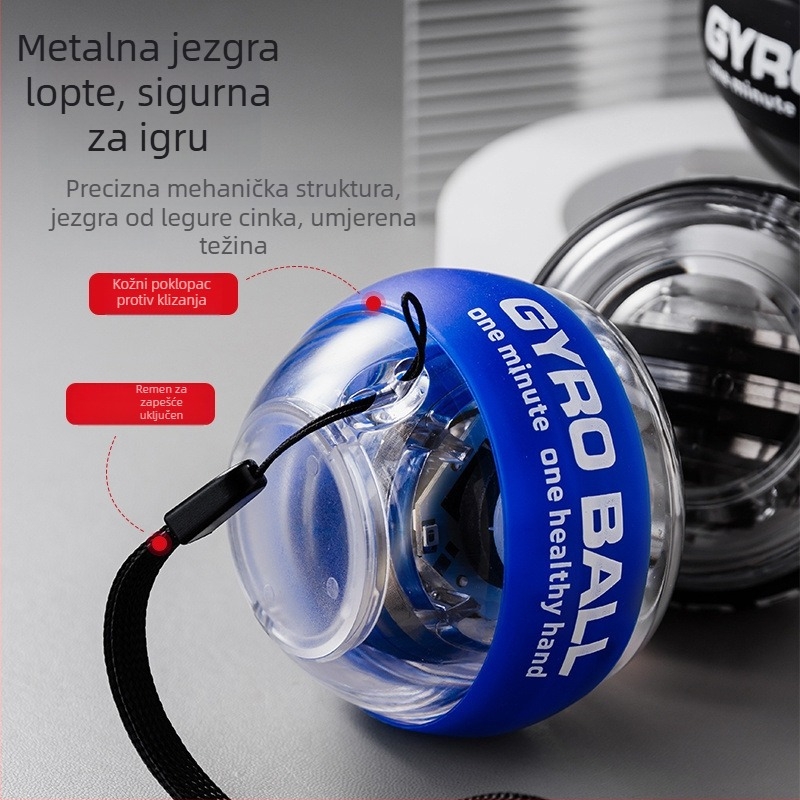 Kugla za jačanje zapešća i kuglica za hvatanje – uređaj za rehabilitaciju, treniranje zapešća, prstiju i ruke, ublažavanje stresa, univerzalni model