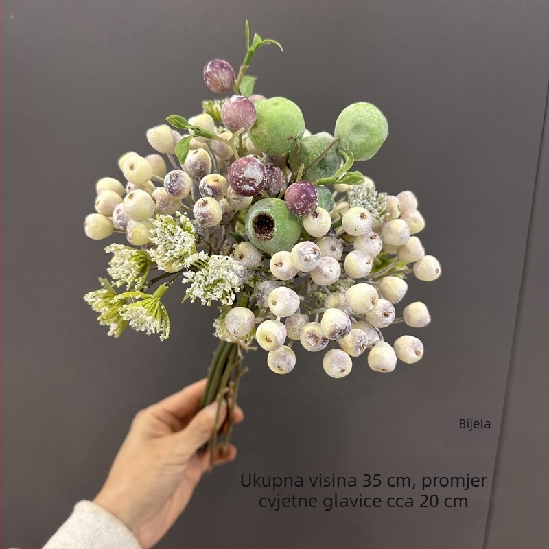 Premium umjetni buket borovnica za ukrašavanje dnevnog boravka i rekvizite za fotografiju
