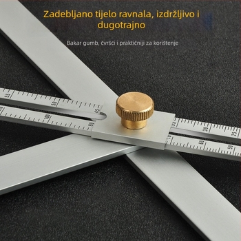 Integrirana kutna mjernica za stropne ugradnje i stolarske radove, raspon 0–170°, aluminijska legura
