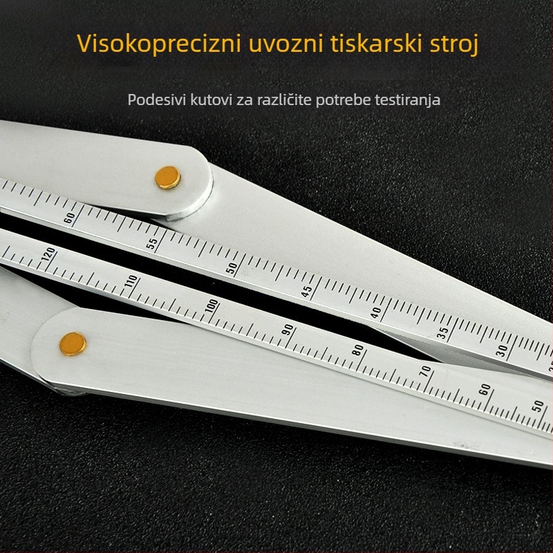 Integrirana kutna mjernica za stropne ugradnje i stolarske radove, raspon 0–170°, aluminijska legura