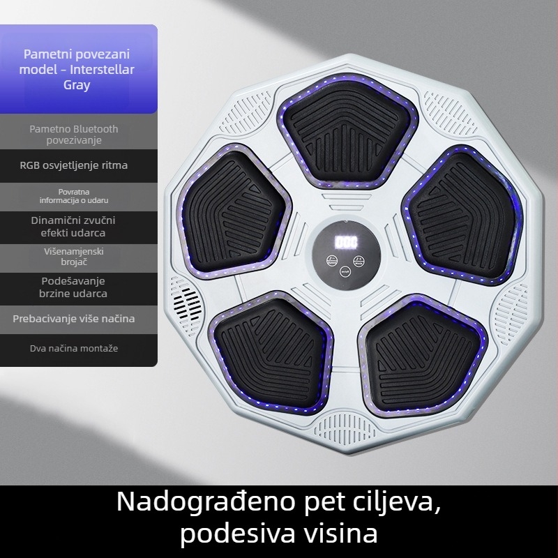 Ancient Spring Inteligentni boksački cilj s Bluetoothom za kućnu vježbu, zidni, za odrasle