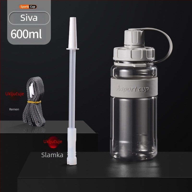 Plastična čaša za vodu za sport i fitness, prilagođeni logo, otporna na padove, otporna na visoke temperature, velika kapaciteta, svemirska šalica