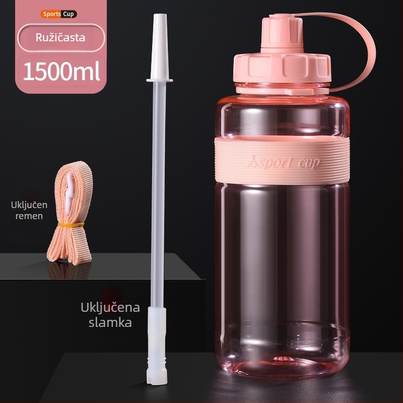 Plastična čaša za vodu za sport i fitness, prilagođeni logo, otporna na padove, otporna na visoke temperature, velika kapaciteta, svemirska šalica
