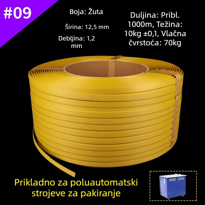 PP stroj za pakiranje, traka za zatezanje, poluautomatni i potpuno automatski, plastična ambalažna traka, ljepilo topljivog zagrijavanja