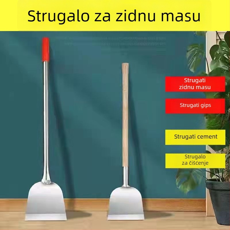 Višenamjenski alat za čišćenje podova i zidova: strugač za površine, led strugač, lopata za snijeg, nož za čili, strugač za zid