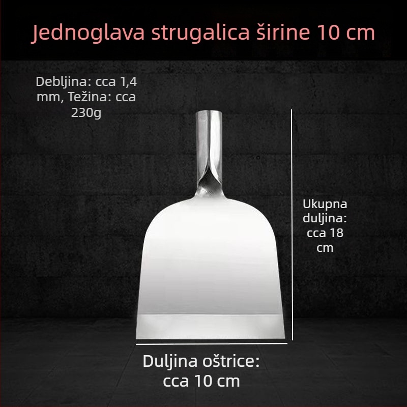 Višenamjenski alat za čišćenje podova i zidova: strugač za površine, led strugač, lopata za snijeg, nož za čili, strugač za zid