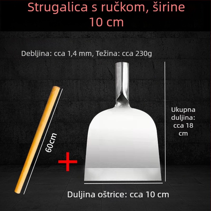 Višenamjenski alat za čišćenje podova i zidova: strugač za površine, led strugač, lopata za snijeg, nož za čili, strugač za zid
