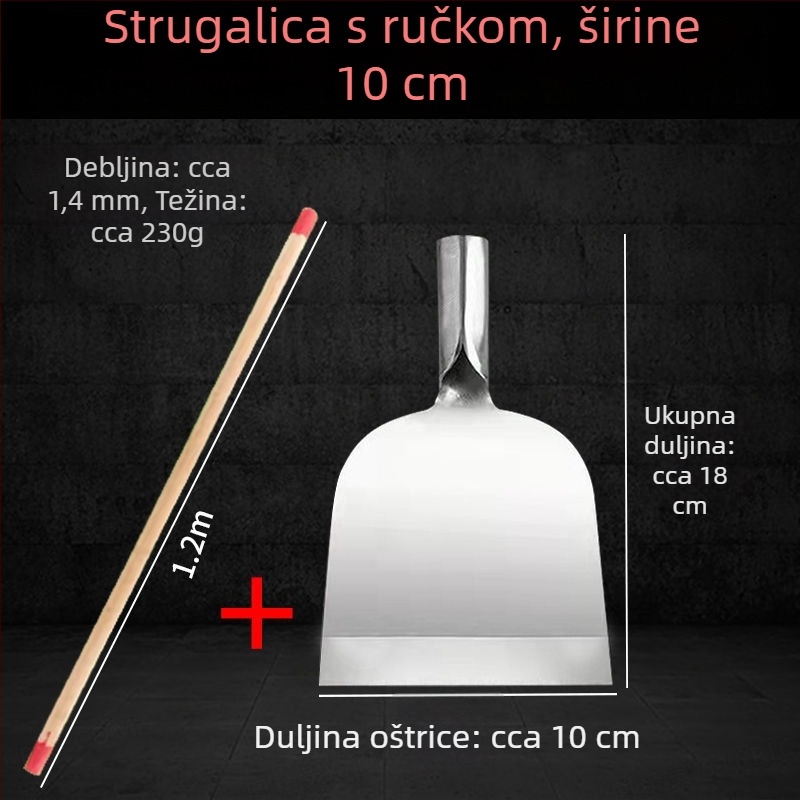 Višenamjenski alat za čišćenje podova i zidova: strugač za površine, led strugač, lopata za snijeg, nož za čili, strugač za zid