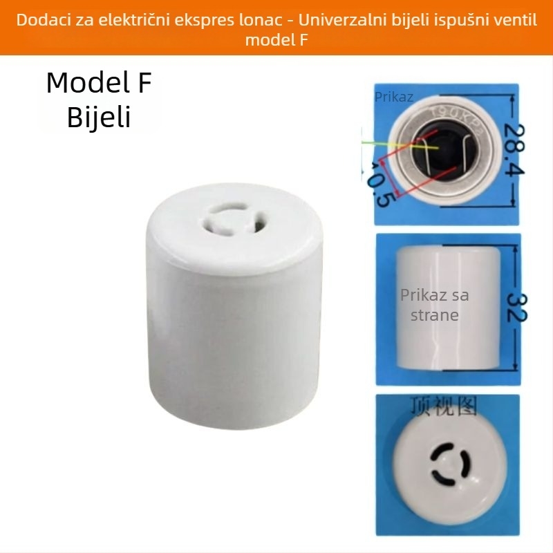 Ventil za ispuštanje pare za električni lonac s tlakom, poklopac sigurnosnog ventila, 3 cm, kompatibilan s Midea