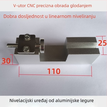 Alat za poravnavanje i spajanje dragog kamena za obradu nakita, s gornjom pločom za niveliranje i vodoravnim nosačem