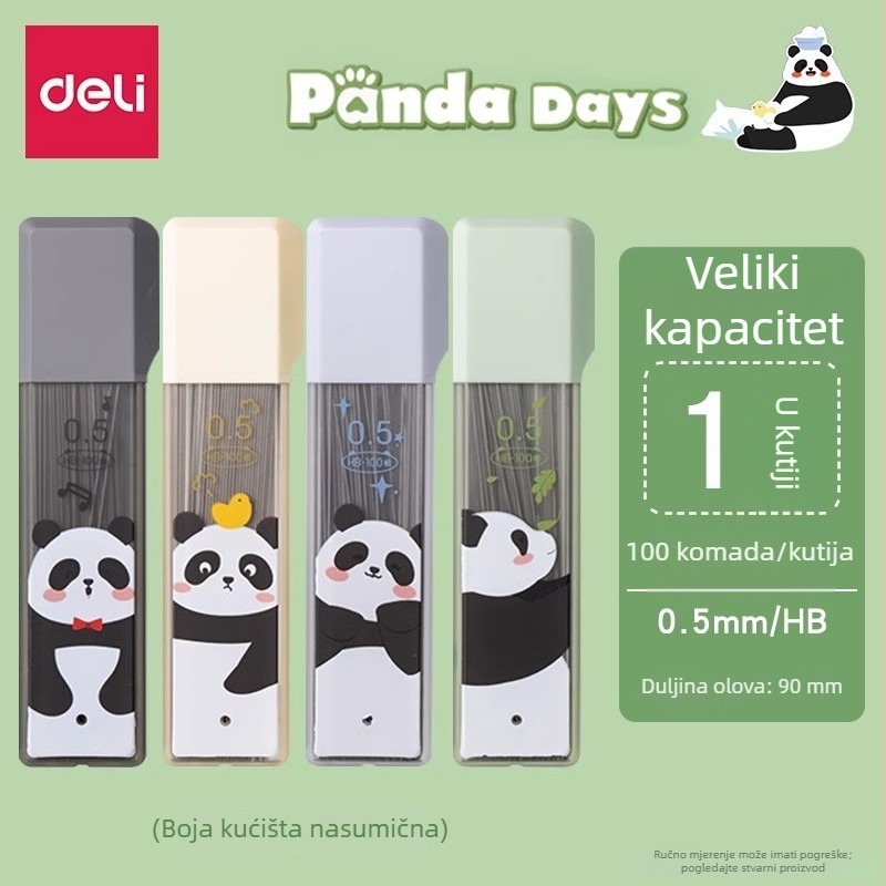 Deli refili grafita za mehaničku olovku, 0,5/0,7 mm HB, izdržljive, velika kapacitet, mehanizam pomicanja grafita