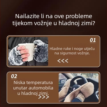 Yiju automobilni grijač ventilator za automobile i kamione, 12V-24V, brzo grijanje unutarnjeg prostora i odmagljivanje stakala