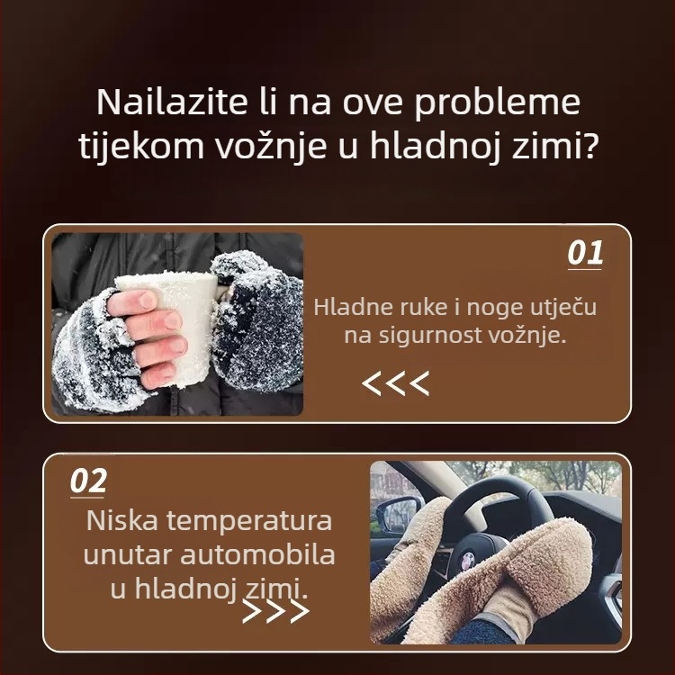 Yiju automobilni grijač ventilator za automobile i kamione, 12V-24V, brzo grijanje unutarnjeg prostora i odmagljivanje stakala