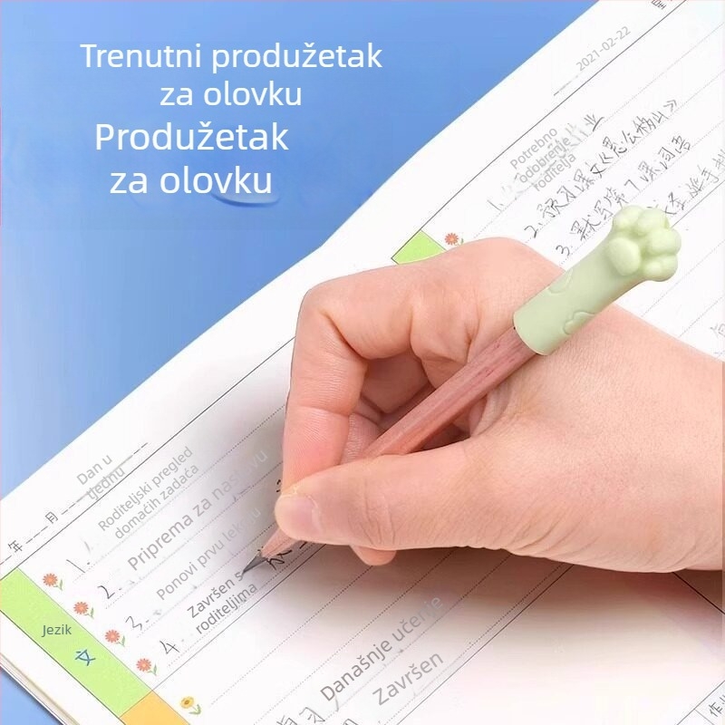 Kapica za olovku u obliku mačke i gumica, dvostruka funkcija za djecu