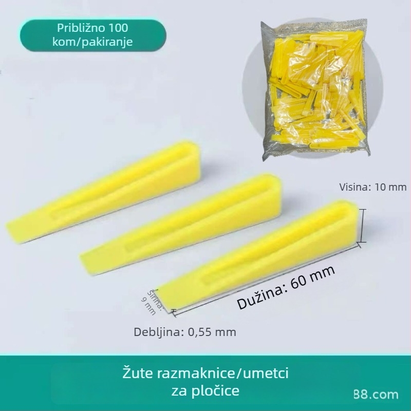 Lilin razmaci za pločice, klinovi za podešavanje fuge, pločice za niveliranje, fina prilagodba razmaka pri montiranju zidnih pločica, plastični mali umetci
