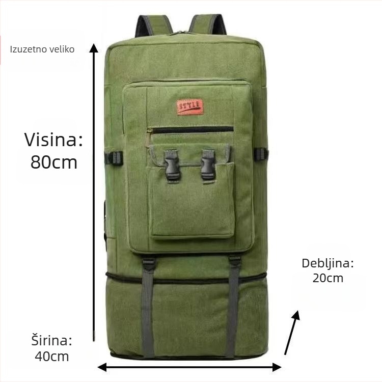 Platnena putna torba za putovanje, velika kapaciteta, pretinac za telefon, vodootporna