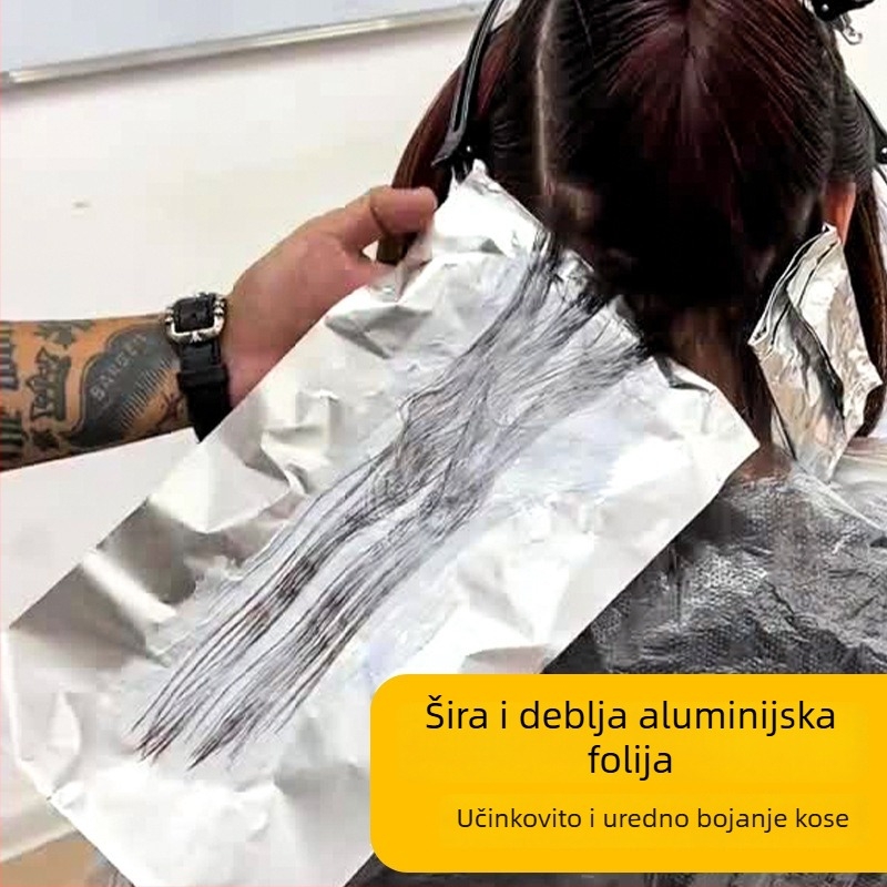 Aluminijska folija za bojanje kose – za isticanje i izbjeljivanje, salonska oprema