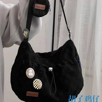 Ins stil velika kapacitna torba preko ramena, djevojkama, japanski sveučilišni stil, crossbody torba s novčanikom, bez privjeska