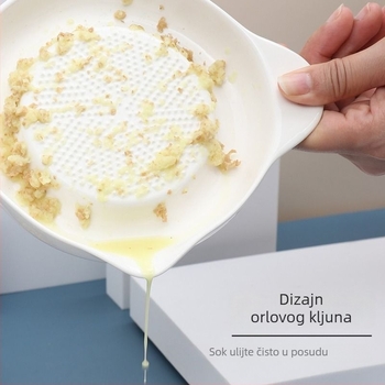Keramički mlin za đumbir i češnjak — ručni mljevnjak za pastu od češnjaka, pastu od đumbira, sok od đumbira i dječja hrana
