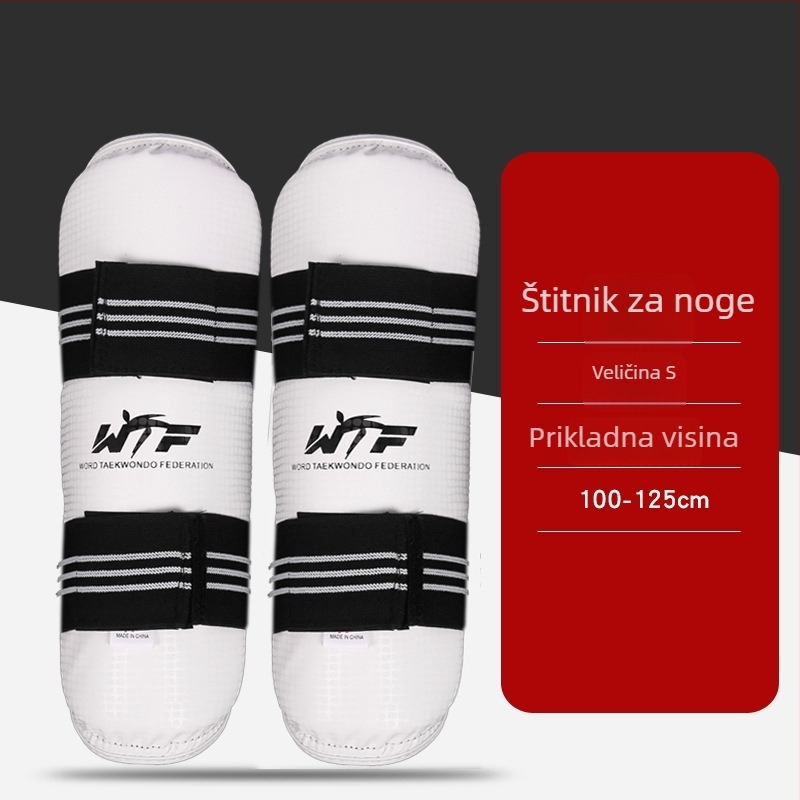 Debeli Taekwondo komplet zaštite sa zaštitom lakta i potkoljenice za treninge i natjecanja