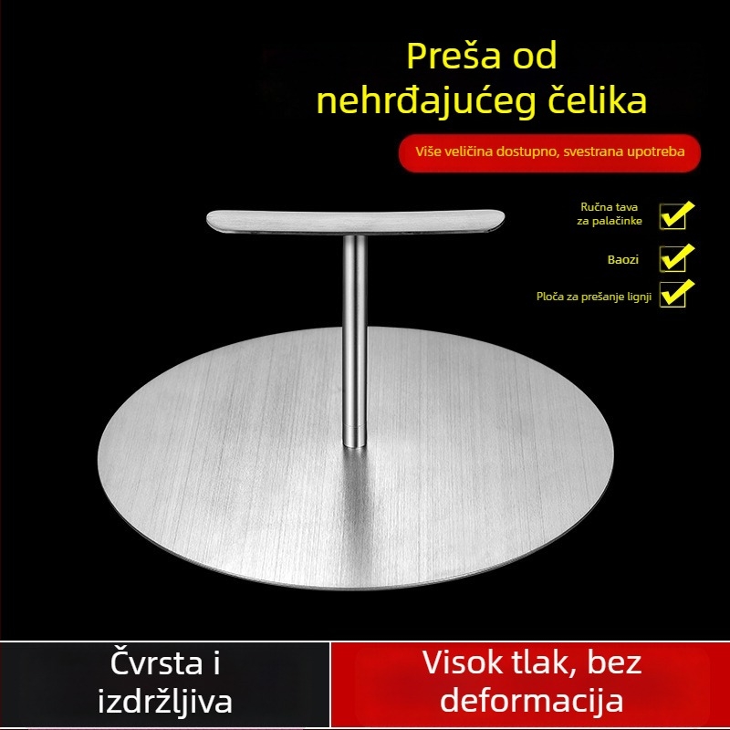 304 nehrđajući čelik, krušna preša za peciva, ručna preša za plosnate kruhove, kućna i komercijalna uporaba