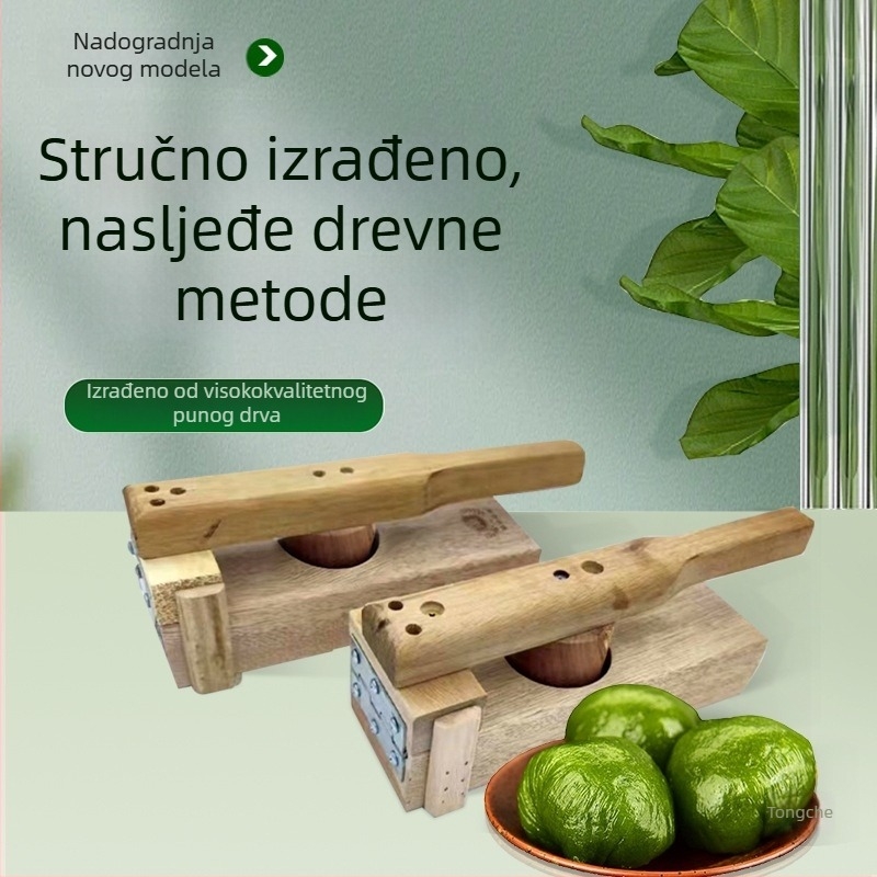 Drvena presna forma za ljepljivo rižno tijesto, listovi za gyozu i rižne kolače