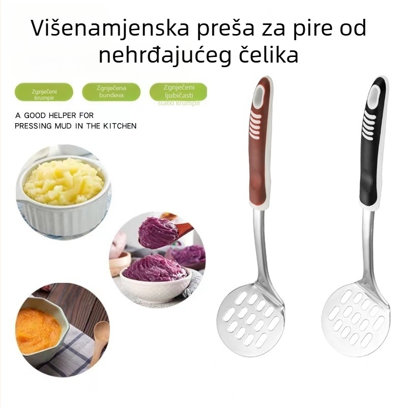 Ručni presač za krumpire od nehrđajućeg čelika 201, za kućnu upotrebu