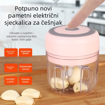 Mini višenamjenski alat za češnjak – čišćenje, cijeđenje i mljevenje