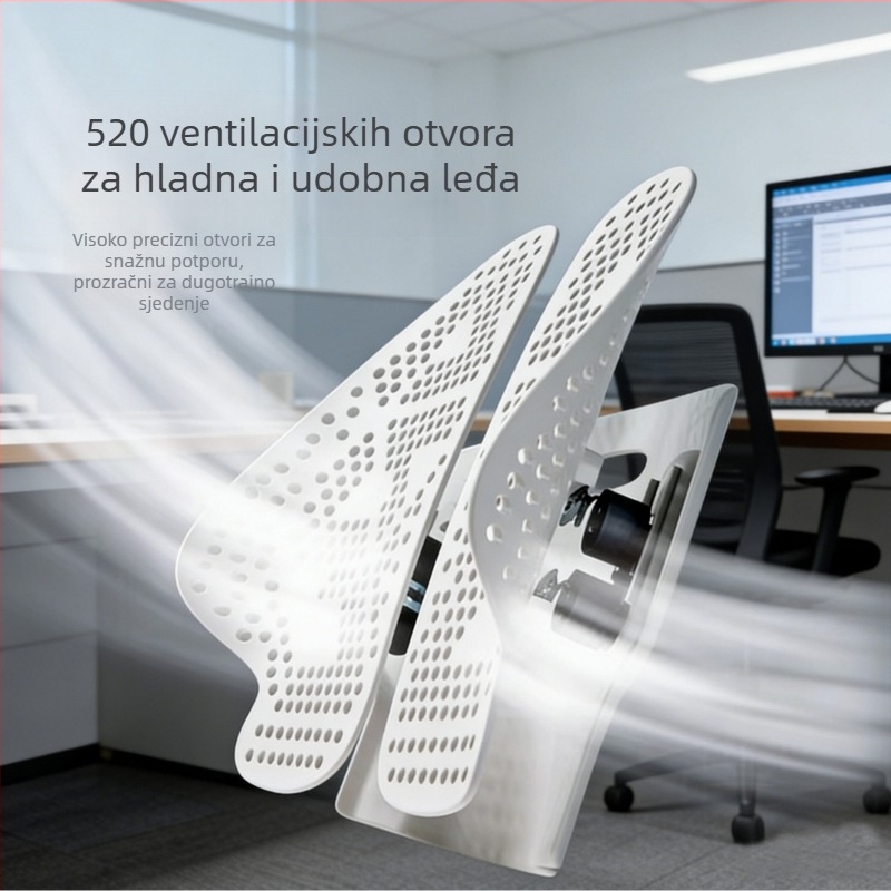 Ergonomska lumbalna jastučnica za ured, podrška leđima i struku memorijskom pjenom