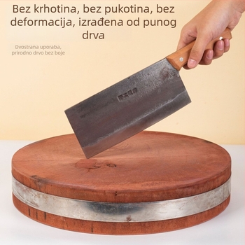 Velika daska za rezanje od masivnog drveta, dvostrana, debela, protuklizna, antibakterijska, otporna na plijesan