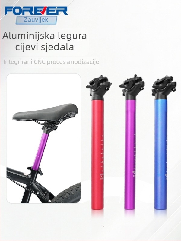 Forever aluminijski post za sjedalo od legure aluminija s dvostrukim vodilicama za planinske i cestovne bicikle