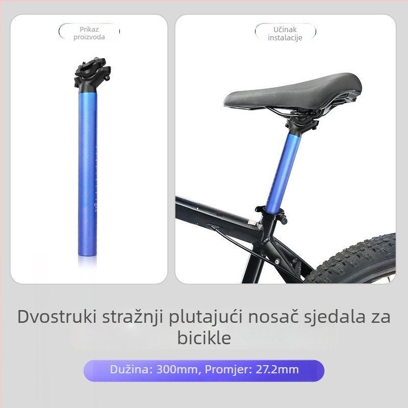 Forever aluminijski post za sjedalo od legure aluminija s dvostrukim vodilicama za planinske i cestovne bicikle