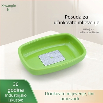Japanskog stila ručna mlinca za đumbir i zdrobitelj češnjaka, mini kuhinjski gadget s zdjelicom za umakanje