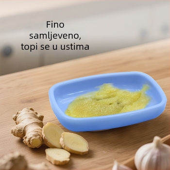 Japanskog stila ručna mlinca za đumbir i zdrobitelj češnjaka, mini kuhinjski gadget s zdjelicom za umakanje