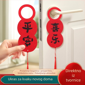 Privjesak za kvaku od filca, dekor za novi dom, dar za useljenje